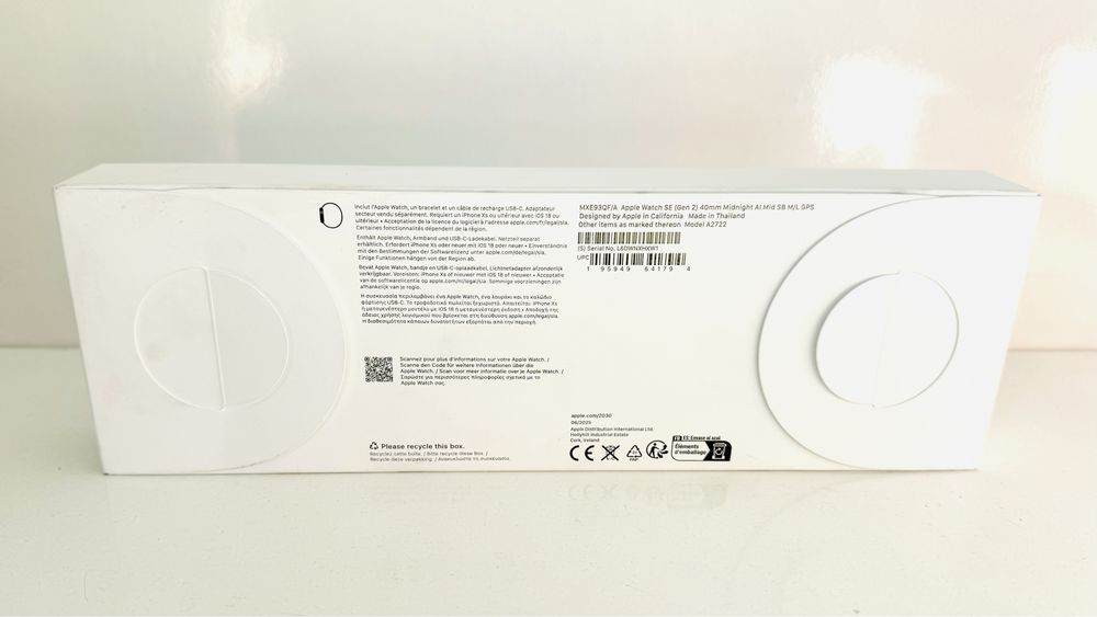 НОВ! Apple Watch SE 2 2024 40mm Midnight Sport Band GPS ГАРАНЦИЯ!