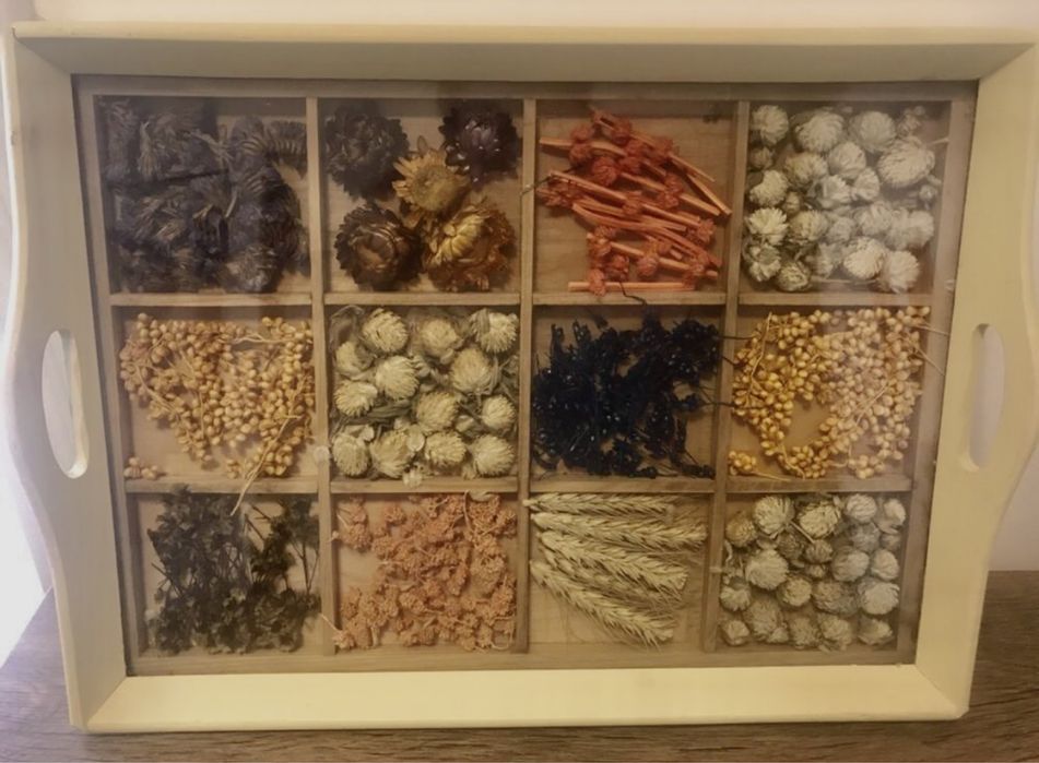 Керамика, табла с цветя и билки, свещници