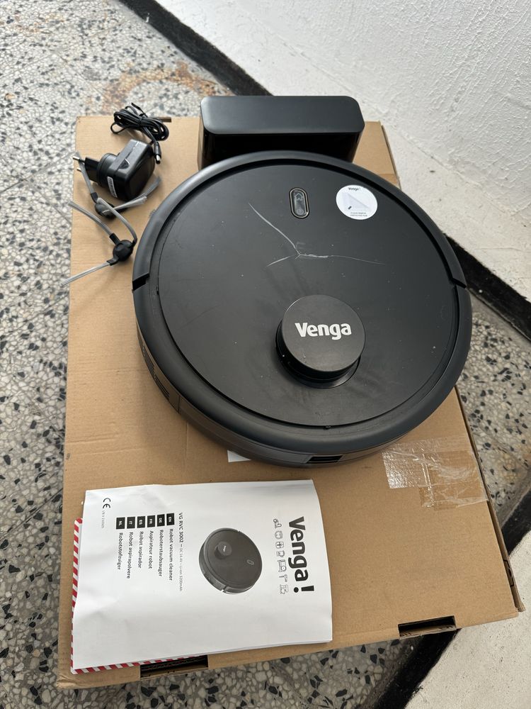 Прахосмукачка Робот Venga RVC 3002 BK, Сухо + Мокро Почистване, WiFi!