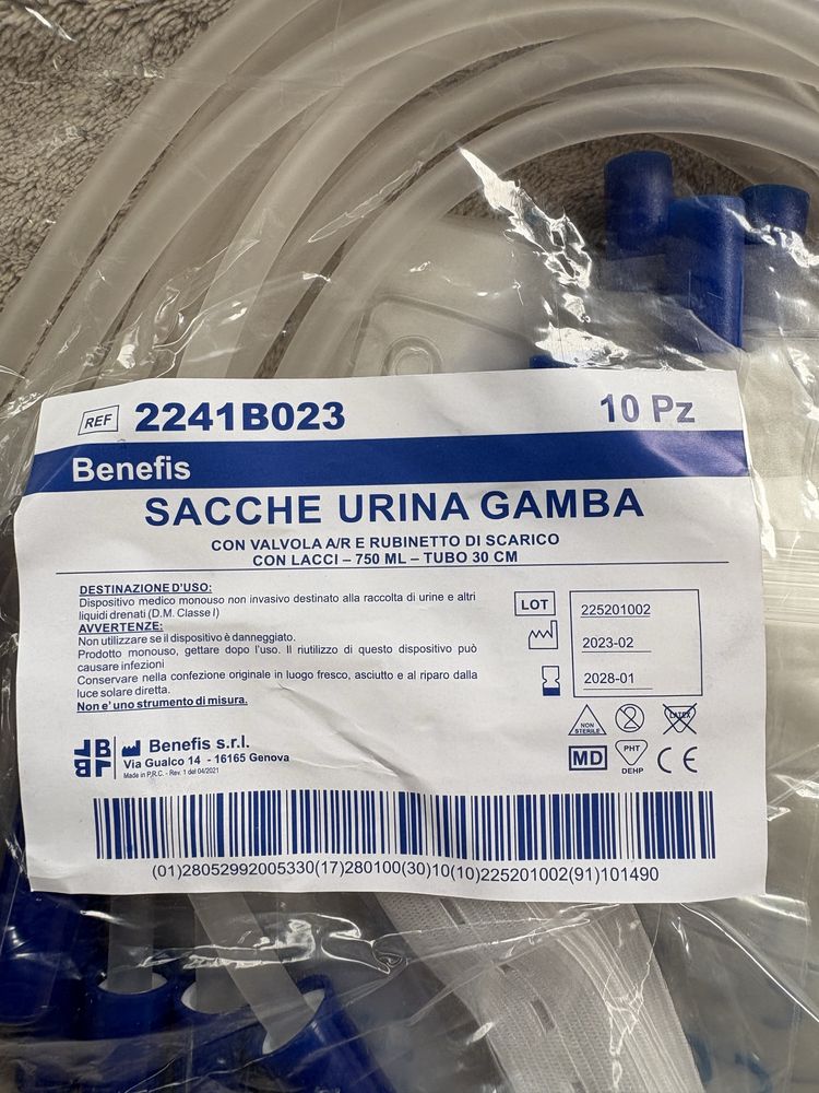 Pungi urinare 750 ml 30 cm