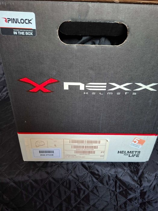 Casca moto NEXX SX 100 CORE EDITION ALB cu PINLOCK masura L noua