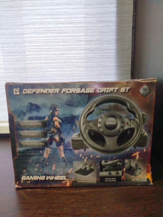 Продам Игровой руль Defender Forsage Drift GT