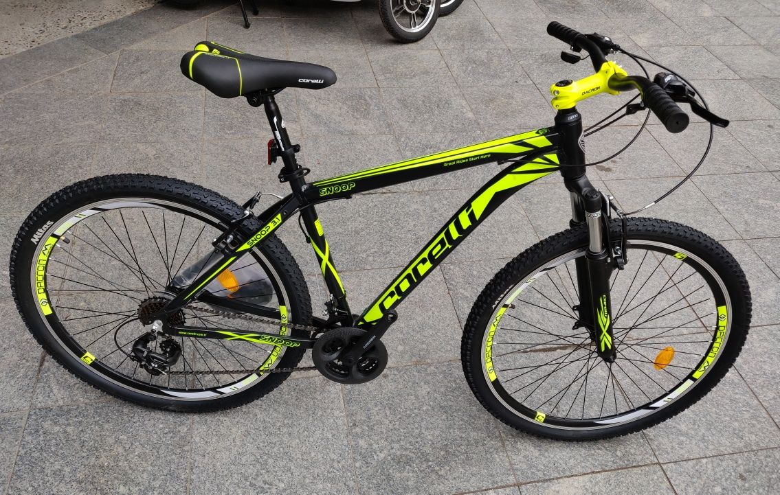 Bicicleta Corelli 27,5" Full Aluminiu, schimbatoare DACRON Shimano