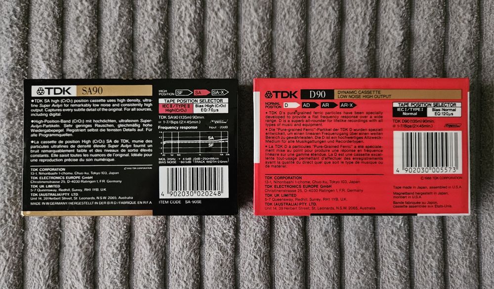 2 Casete Audio de Colectie TDK