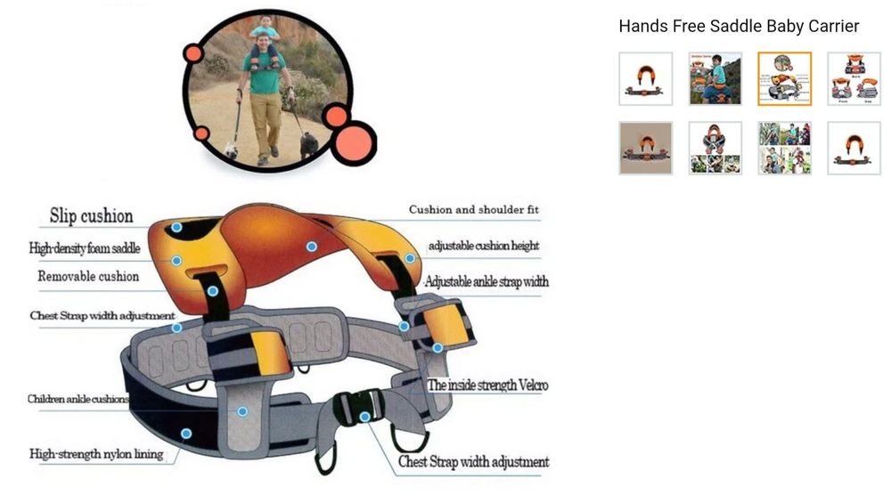 Rucsac, șa, transport copii