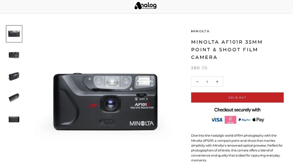 Olympus AF-1 / Minolta AF101 / Olympus µ[mju:] ZOOM 35-70

 Rare Vinta