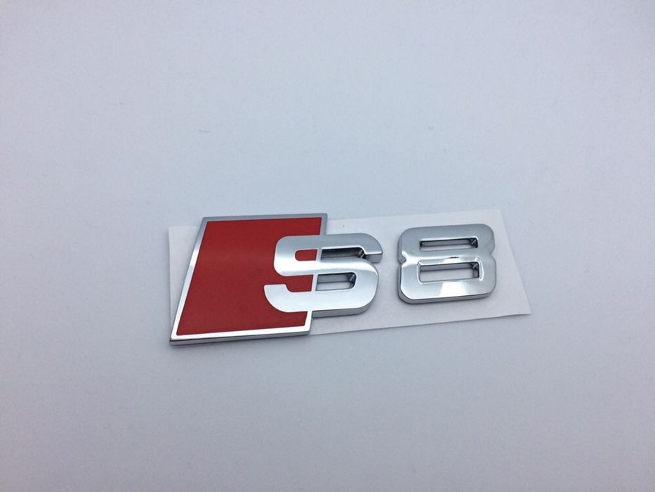 Emblema Audi S8 spate crom