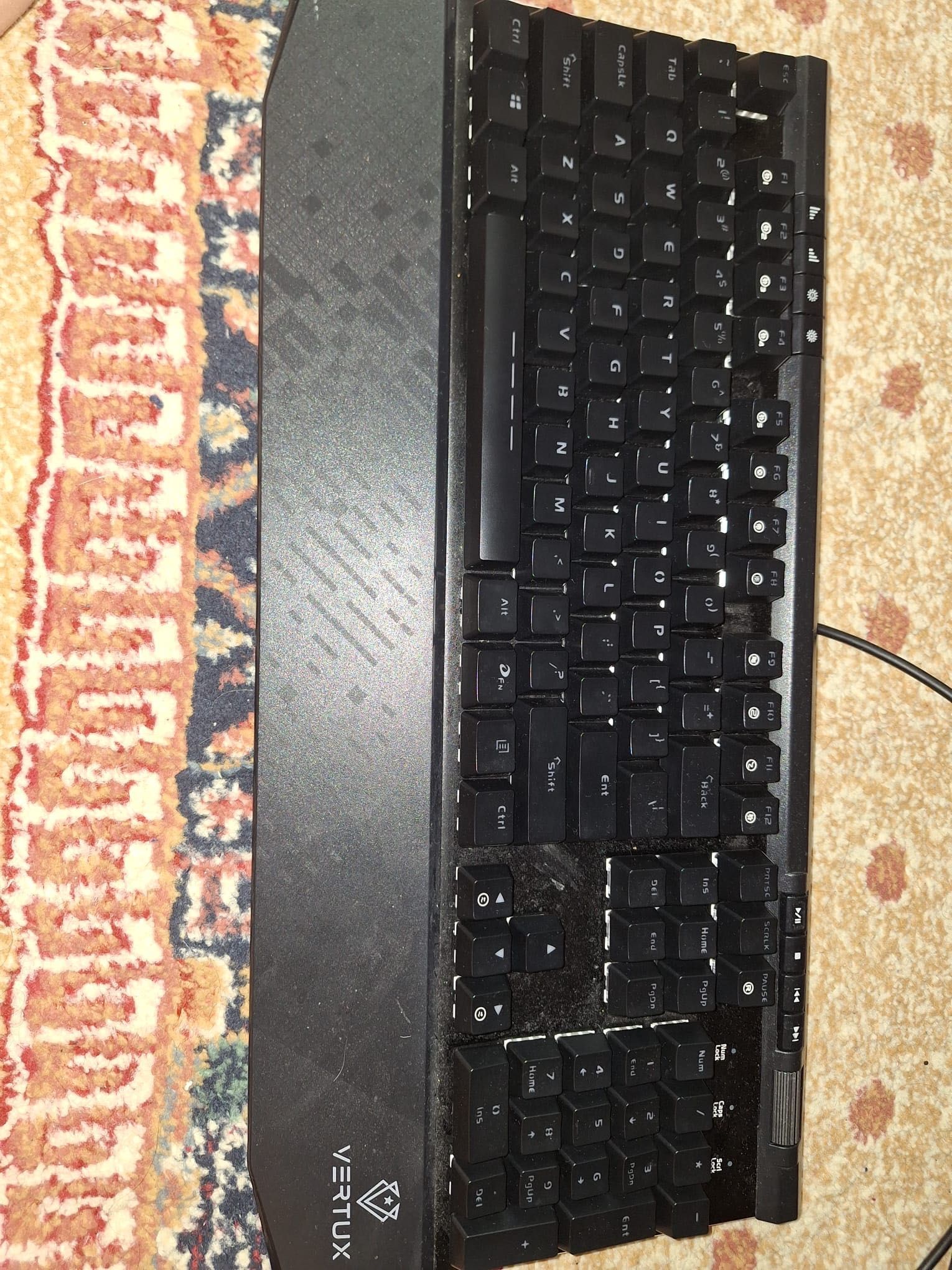Tastatura Vertux 100% layout neagra