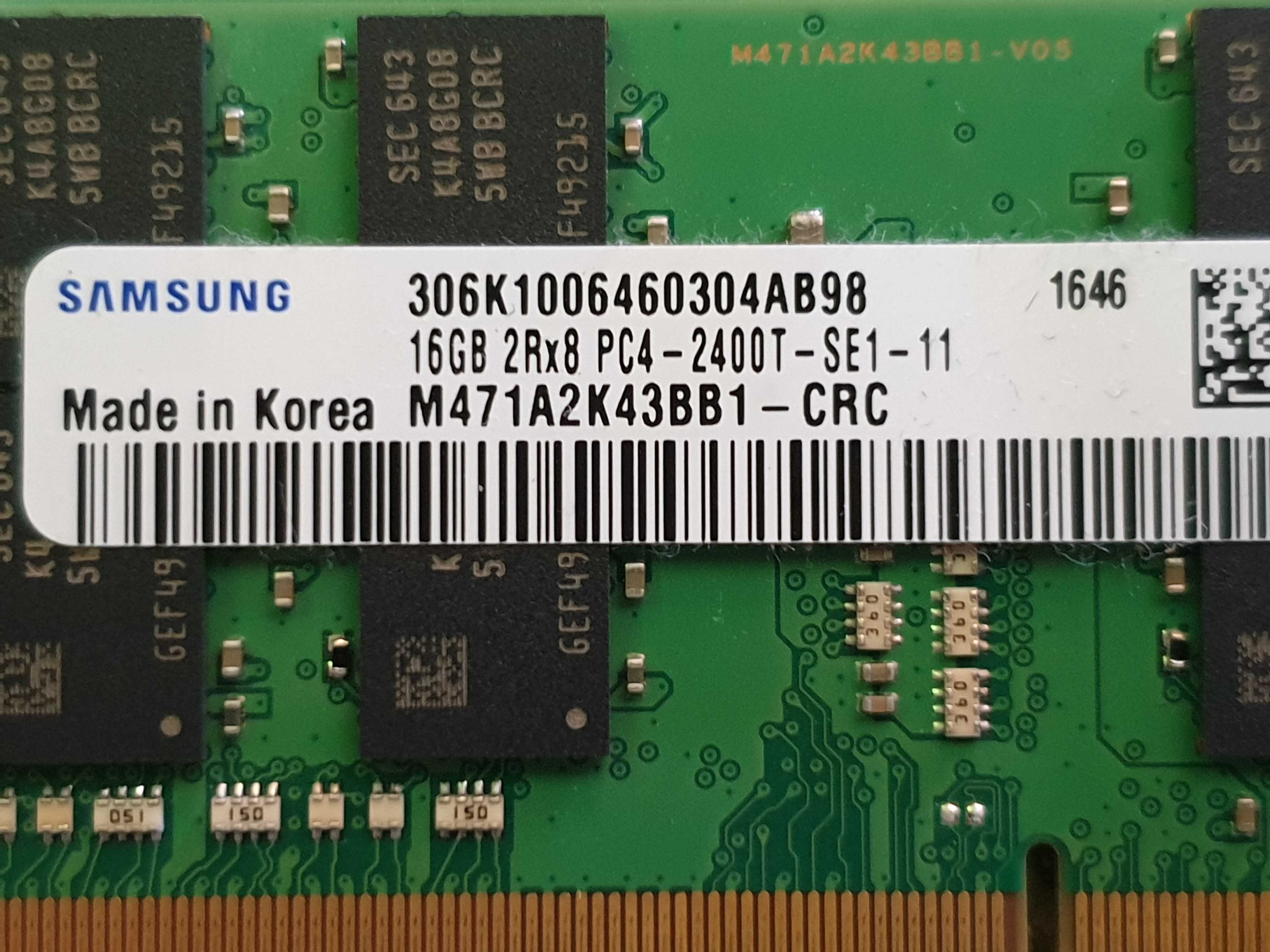 Рам памет за лаптоп 16GB,   Samsung, DDR4