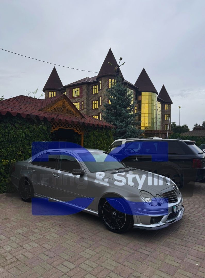Пороги Бампер AMG 6.3 Диффузор Спойлер Мерседес w211