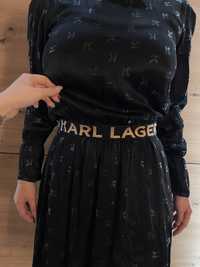 черна рокля karl lagerfeld