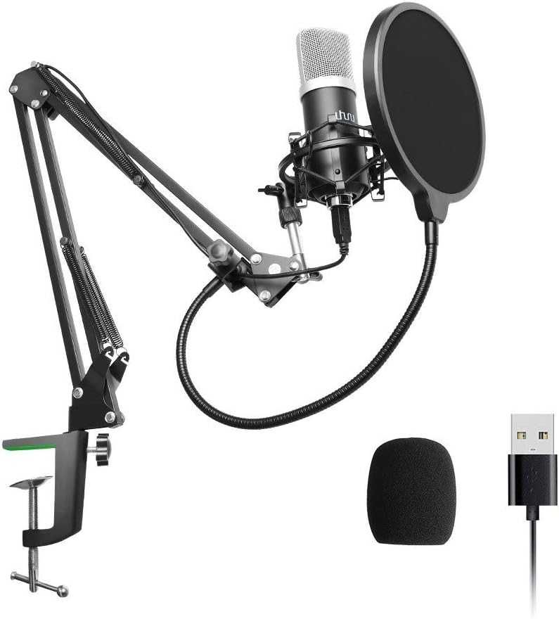 UHURU Professional 192KHZ/24Bit PC Streaming Cardioid Microphone Kit