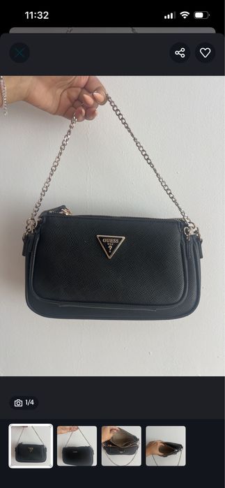 черна чанта guees