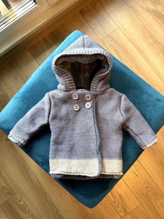 Топла бебешка жилетка с мерино, 62 см, 3 м