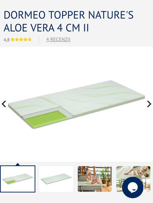 Dormeo Topper Nature's Aloe Vera 4 cm II