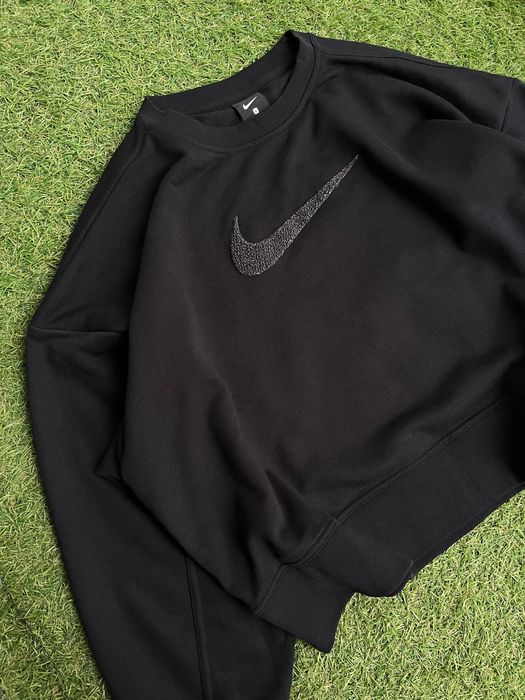 Дамска овърсаиз блузка : Nike Dri-FIT Get Fit SWOOSH Training Crew L