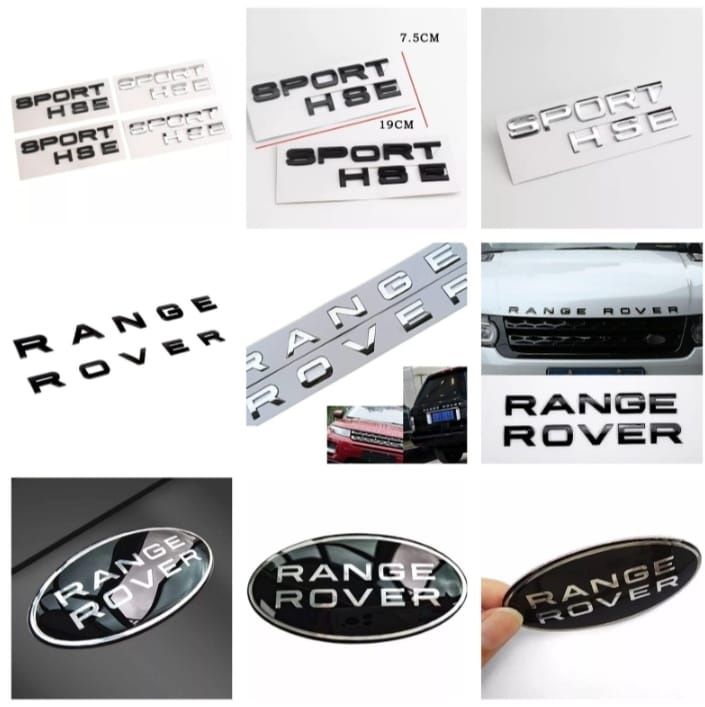 Litere scris RANGE ROVER SPORT HSE/emblema grila RANGE ROVER