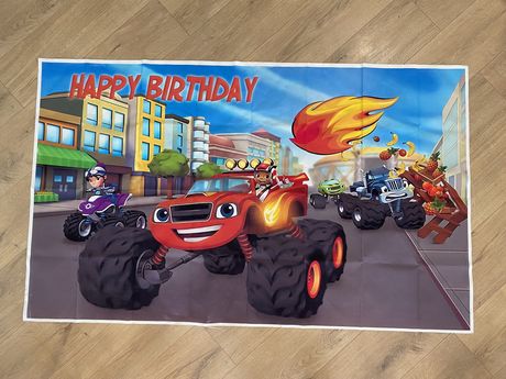 Банер за детски рожден ден Пламъчко/Blaze