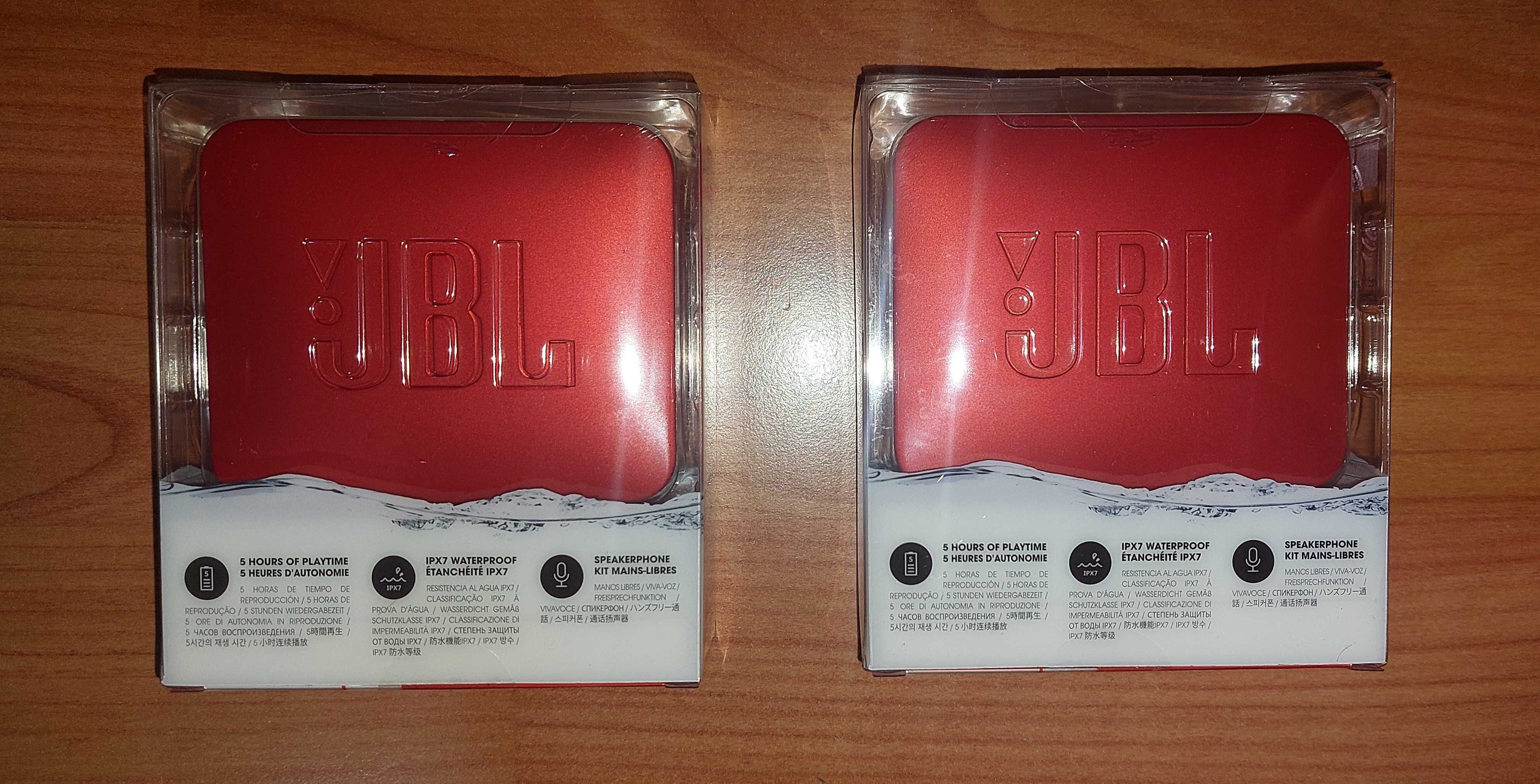 Sigilat Boxa portabila JBL Go2, IPX7, rosu ideal cadou