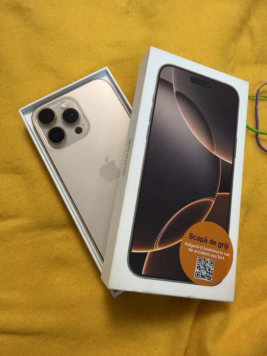 Oferta !! Iphone 16 Pro Max 256 IMPECABIL ! 56 cicluri !8 luni garanti