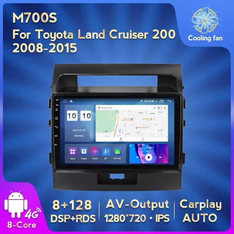 NAVIGATIE Android 13 Toyota Land Cruiser L200 1/8 Gb CarPlay + CAMERA