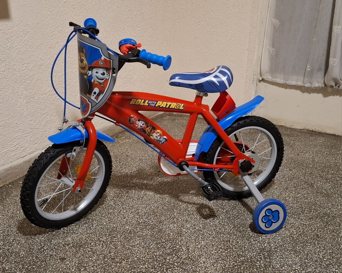 Bicicleta copii 14 inch, Patrula Catelusilor
