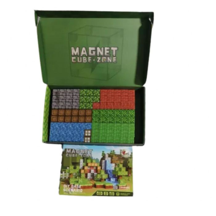 Магнитен конструктор с кубчета, 100 части, Magnet Cube Zone – DIY Base