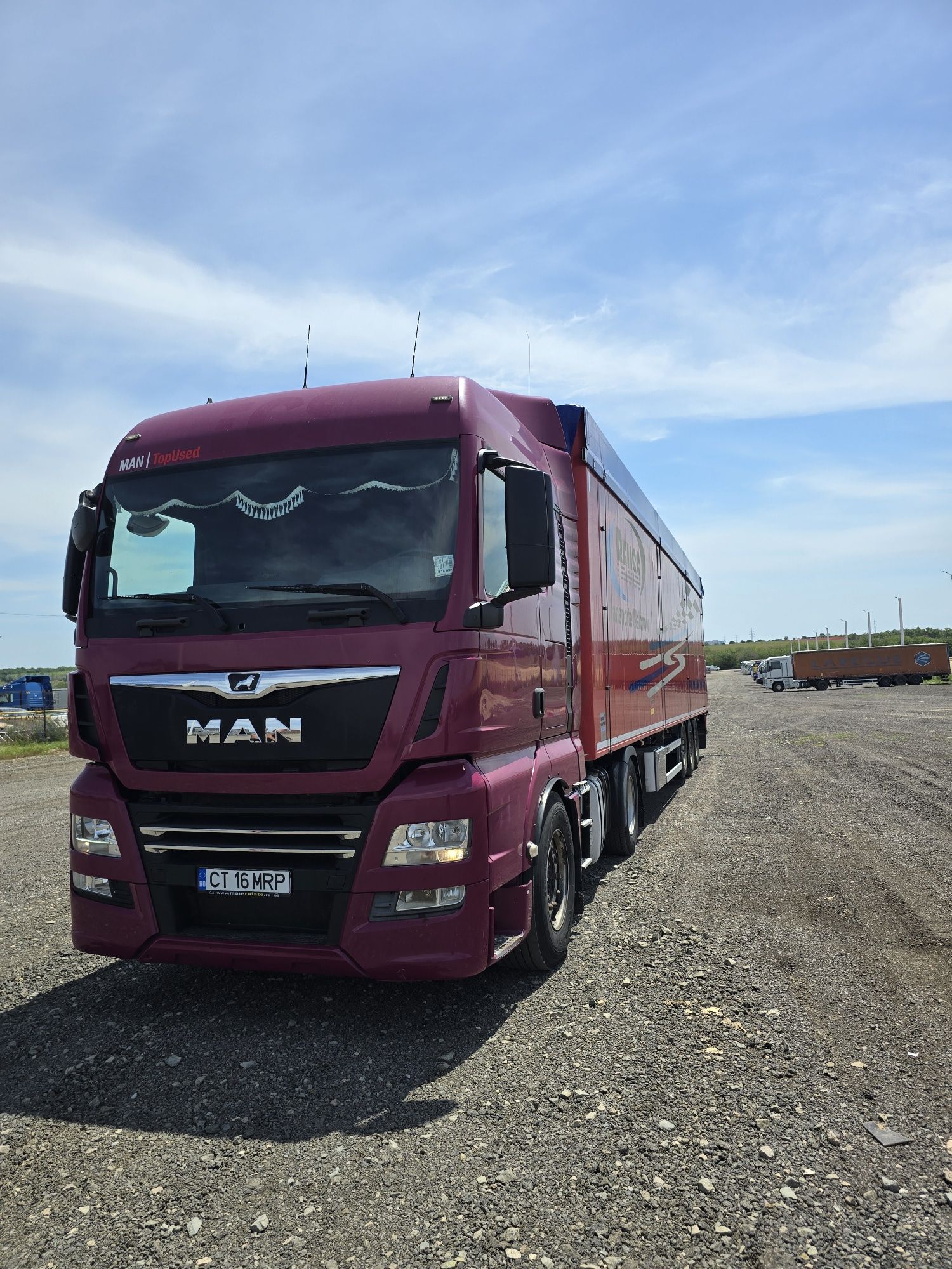 Cuplu MAN TGX 2014 + WF KNAPEN 2015