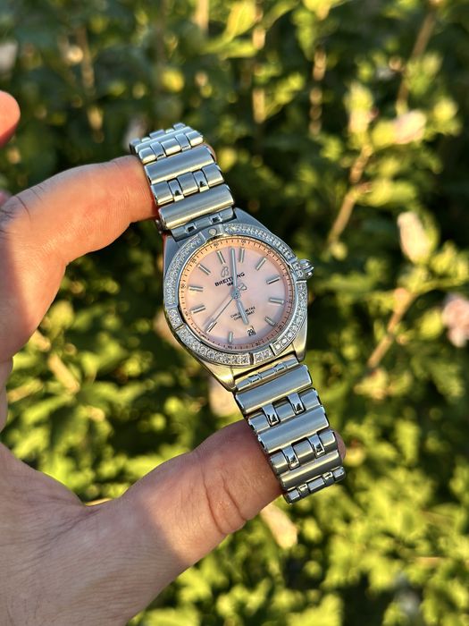 Breitling Chronomat Dial Roze 36,mm lady