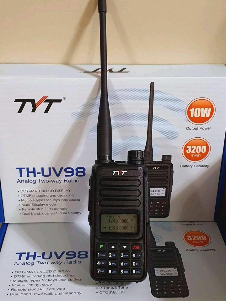 Нов модел двубандова радиостанция Уоки Токи TYT TH UV 98  10w 2020г
