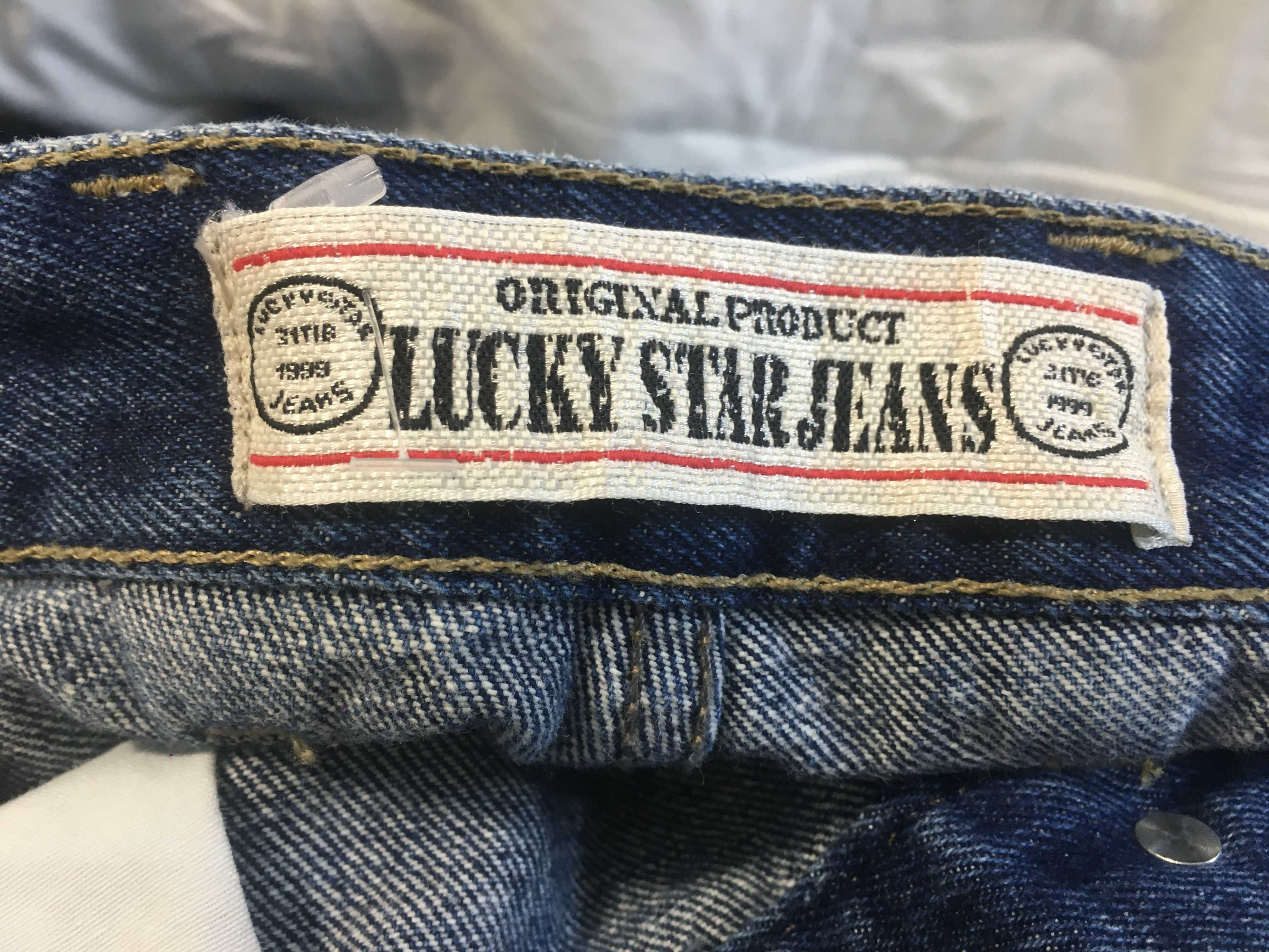 LUCKY star jeans, 132 см талия