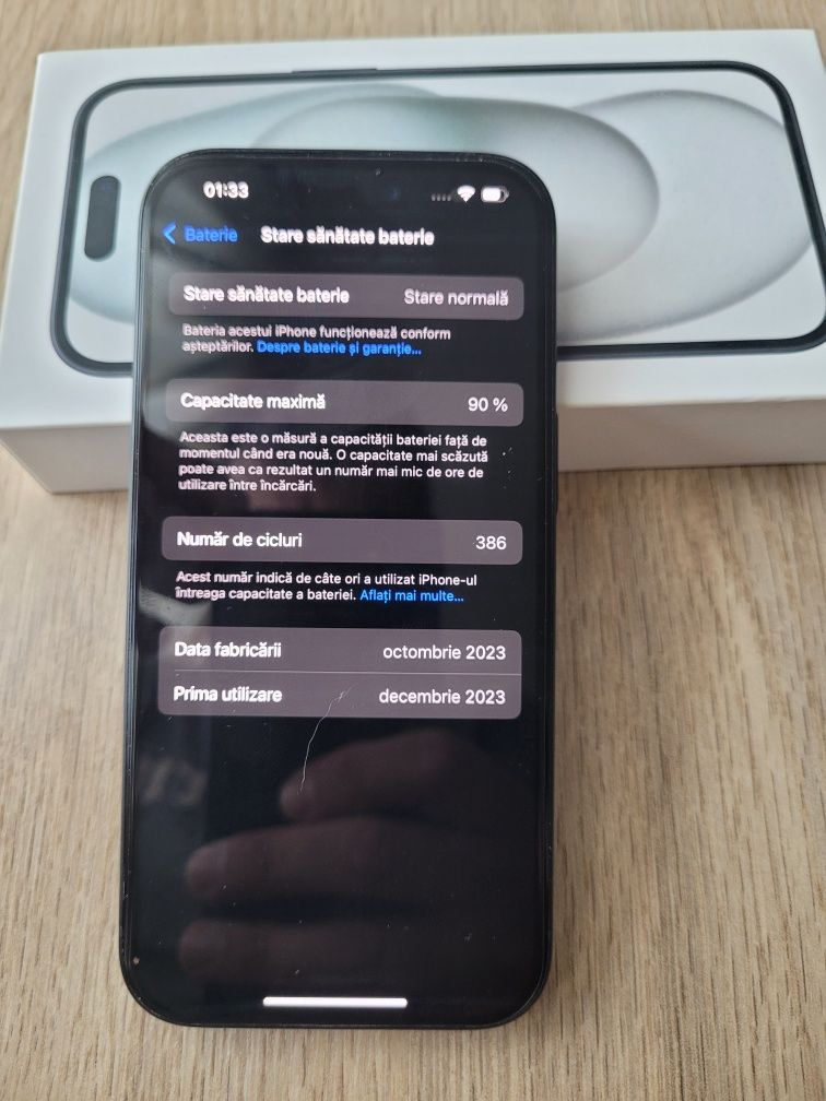 Vand Apple Iphone 15 128gb aspect 10/10