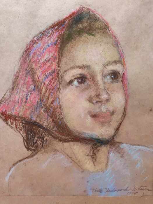 Tablou Vera Veslovschi Nitescu - pastel pe hartie