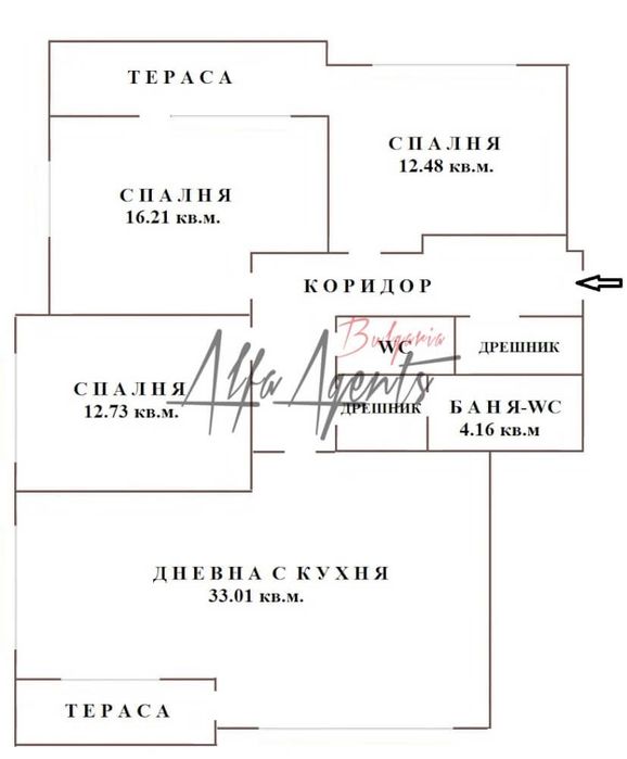 Просторен апартамент в елитен комплекс във Варна. Победа