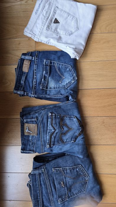 Лот 4 чифта мaркови дънки Rossodisera, Miss sixty, Guess, Salsa ,скини