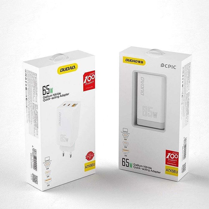 Incarcator DUDAO GaN 65W A7xs Fast Charge / QC / PD sigilat