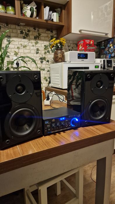 Amplificator bluethoot cu telecomanda, cu boxe Yamaha