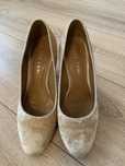 Pantofi Anna cori, 36 catifea crem