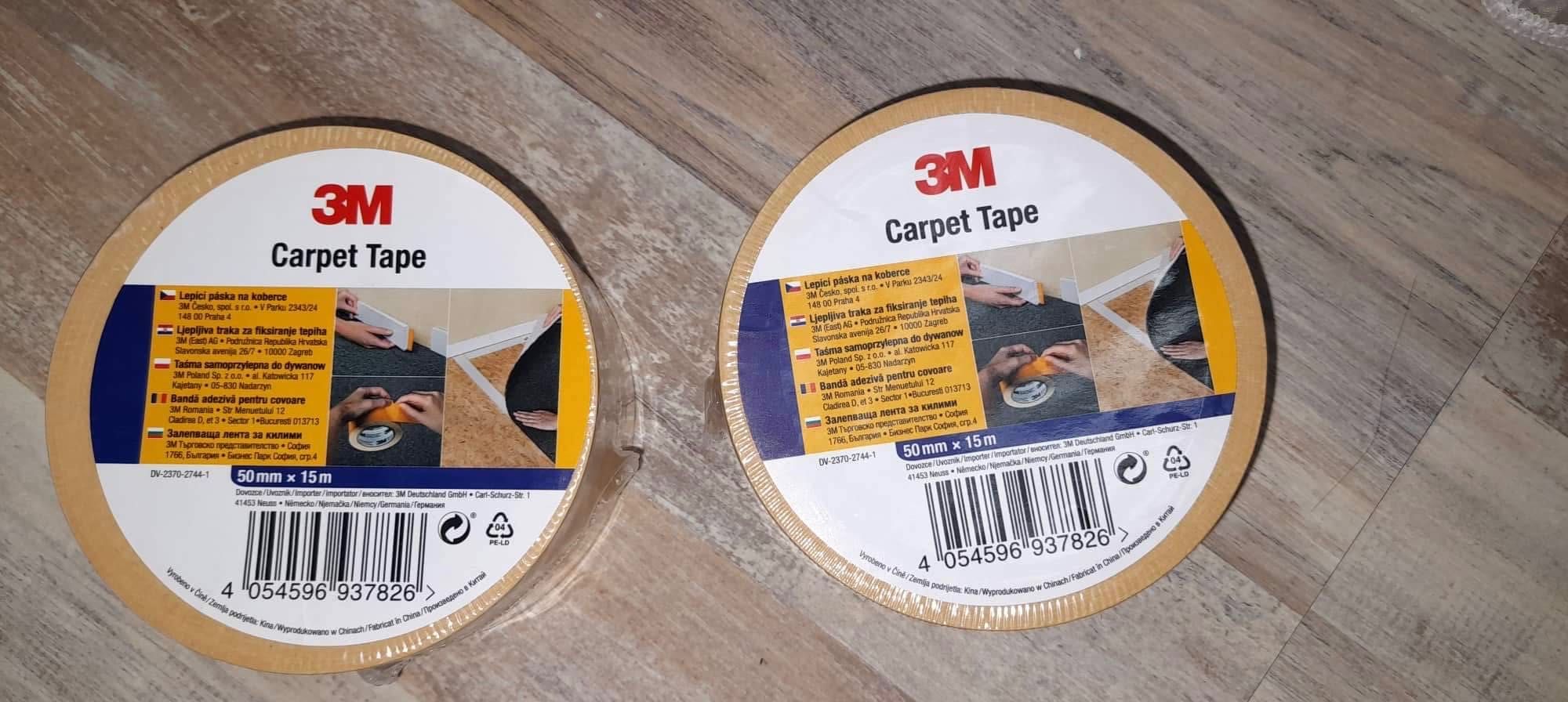 3M Carpet Tape- нова самозалепваща лента за килими и други 15м