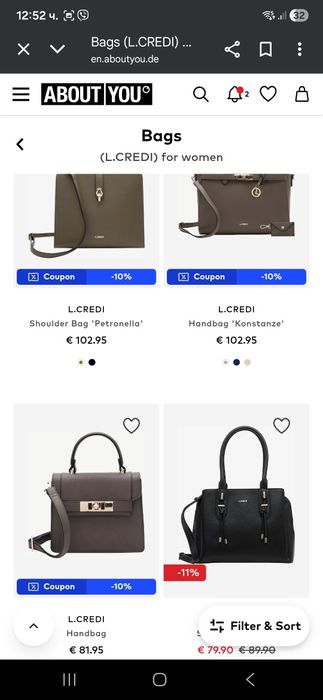 Дамска чанта L.CREDI