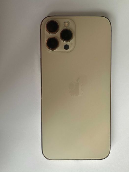 КАТО НОВ iPhone 12 PRO MAX - Златен - 128GB - Отключен - 100% БАТЕРИЯ