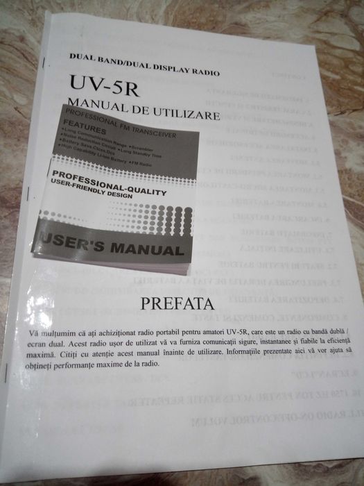 stație baofeng uv-5r noua emisie/receptie PMR