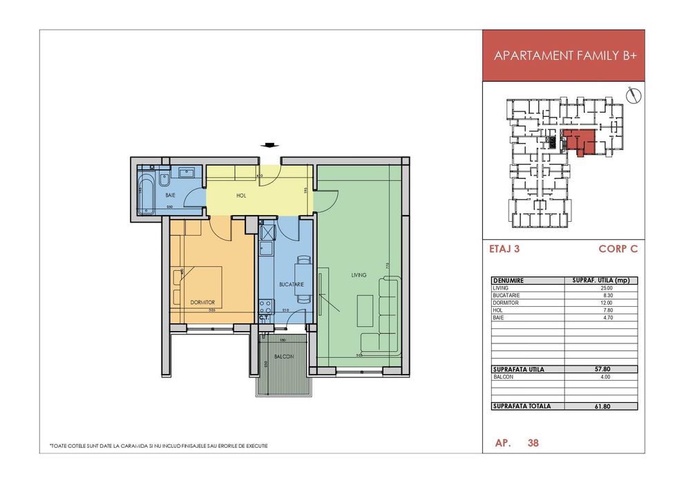 Apartament 2 camere, Apollo Park Residence, 200 m de Metrou Berceni