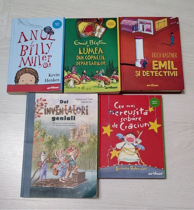 Pachet 5 carti fictiune in limba romana pt copii 8-10 ani