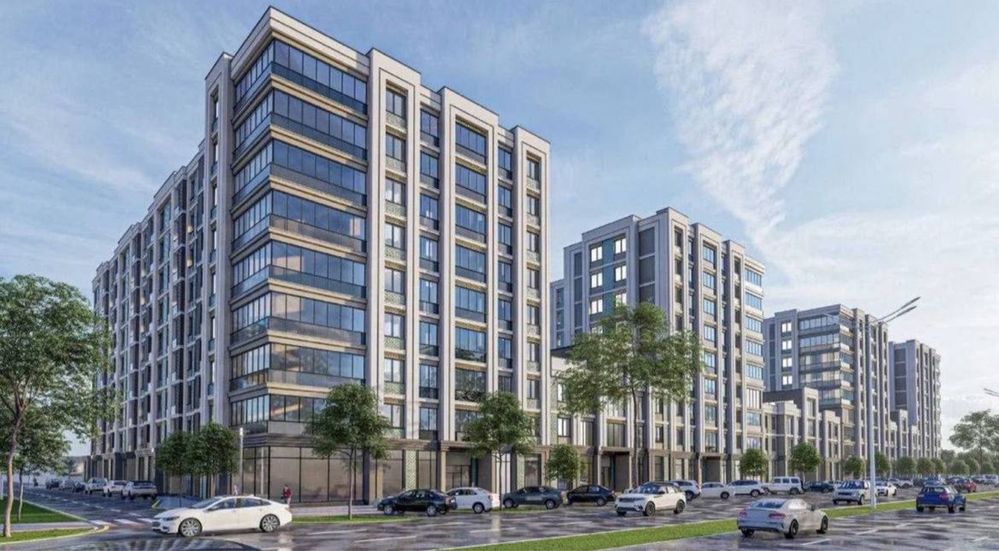 Новостройка CHIMGAN HILLS Чимган эко базар Темур Малик коробка 39.4 м2