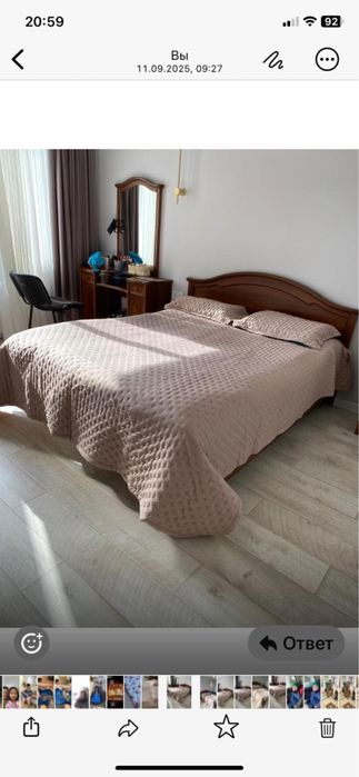 Кровать и тумба Миасс