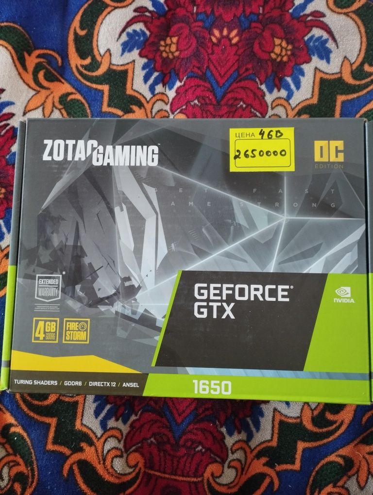 Zotac gaming GTX 1650 OC