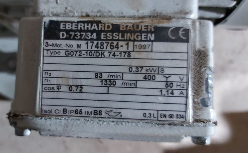 Motor reductor Eberhard Bauer  D73734