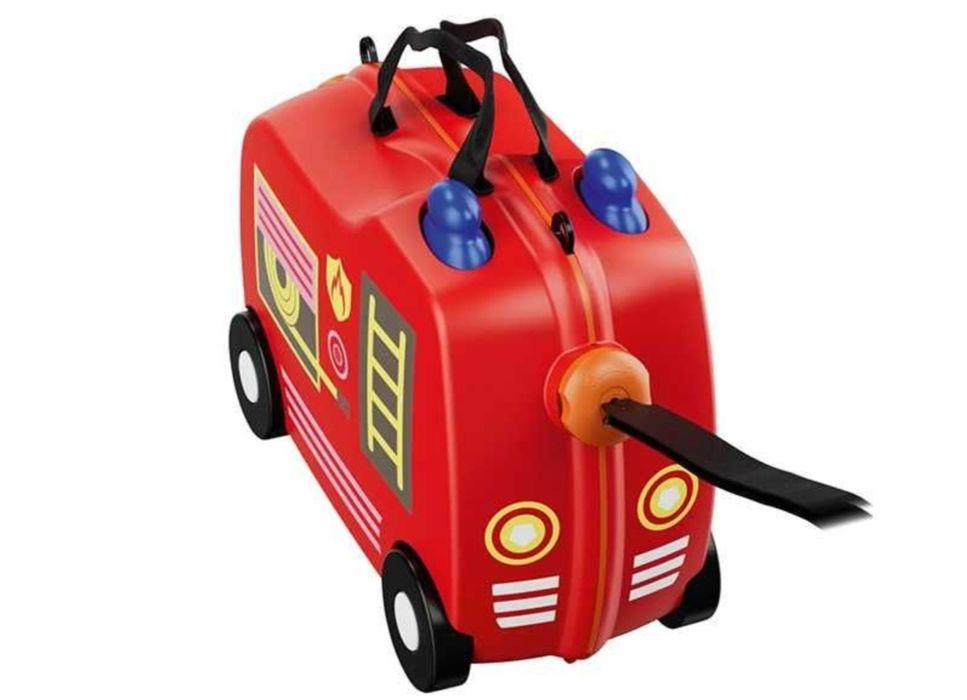 Детски куфар за яздене пожарна кола