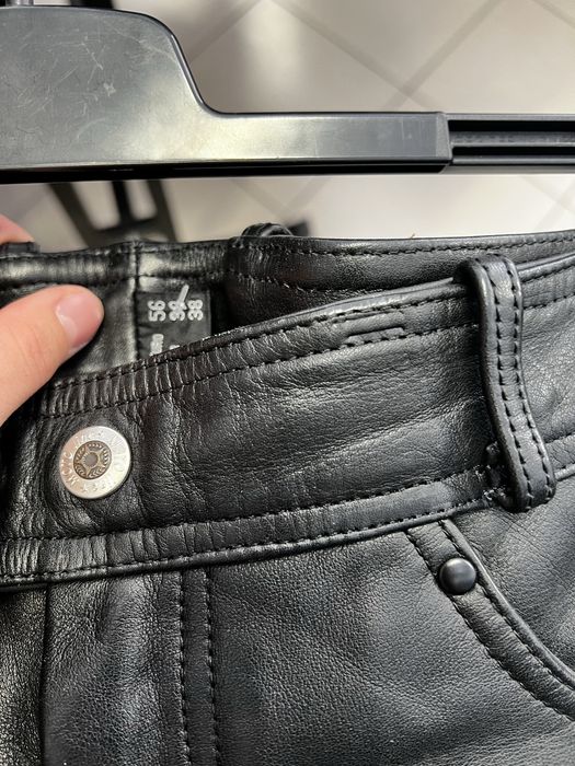 Pantaloni moto piele mar 56 XXL
